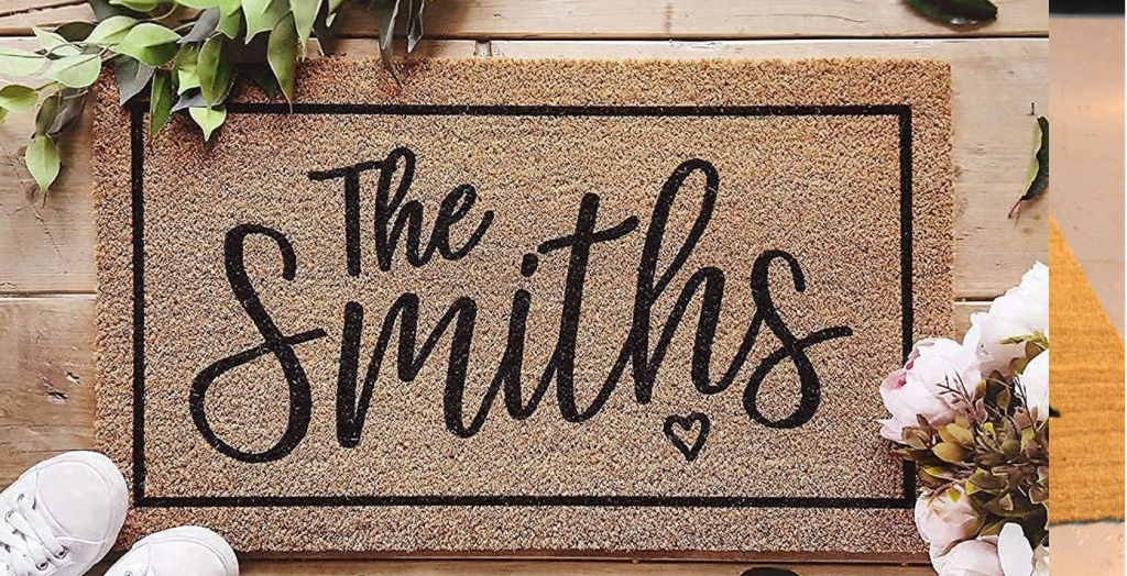 personalised coir mats